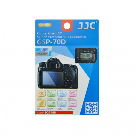 JJC GSP 70D screenprotector van optisch glas