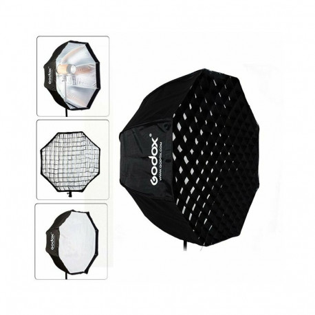 Godox Softbox met Paraplu Aansluiting 120cm+ Grid