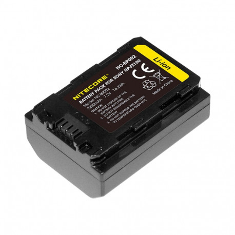 Nitecore NC BP002 accu (Sony NP FZ100) 2250mAh