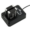JJC Fuji DCH NP95 USB Dual BatteryCharger (voor Fujifilm NP 95 / Ricoh DB 90)