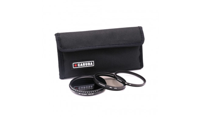 Caruba filtrikomplekt UV + CPL + Variable ND2 400 43mm
