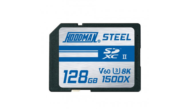 Hoodman 128GB 1500X SDXC UHS II, CLASS 10, U3, 8K, V60