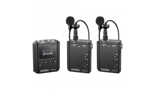 Godox WMicS2 Kit 2 UHF Wireless Microphone System