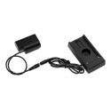 Caruba Panasonic DMW DCC12 Full Decoding Dummy Batterij + F970 Batterijhuls (rechte kabel)