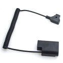 Caruba Panasonic DMW DCC12 Full Decoding Dummy Batterij + D TAP B Type Poort (veer kabel)