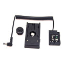 Caruba Nikon EN EL14 Full Decoding Dummy Batterij + F970 Batterijhuls (veer kabel)