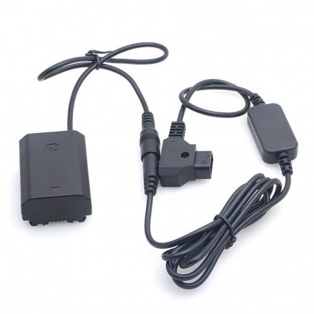 Caruba Sony NP FZ100 Full Decoding Dummy Batterij + D TAP (rechte kabel)