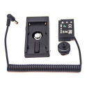 Caruba Canon LP E17 (DR E18) Dummy Batterij + F970 Batterijhuls (veer kabel)