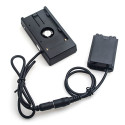 Caruba Sony NP FZ100 Full Decoding Dummy Batterij + F970 Batterij Gusset (rechte kabel)
