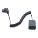 Caruba Sony NP FW50 Full Decoding Dummy Batterij + D TAP (veer kabel)