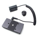 Caruba Sony NP FW50 Full Decoding Dummy Batterij + F970 Batterij Gusset (veer kabel)