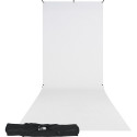 Westcott X Drop Wrinkle Resistant Backdrop Kit High Key White Sweep (5' x 12')