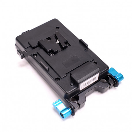 Caruba V-Mount Power Supply with 15mm Rod Mount