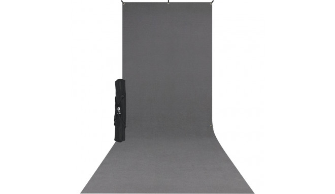Westcott X Drop Wrinkle Resistant Backdrop Kit Neutral Gray Sweep (5' x 12')