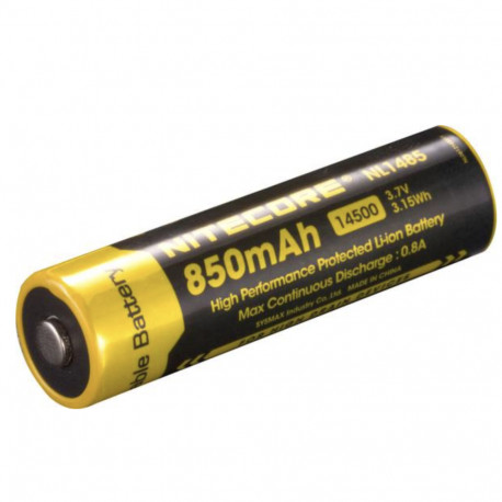 Nitecore aku 14500 Li-on 3,7V 850mAh (NL1485)