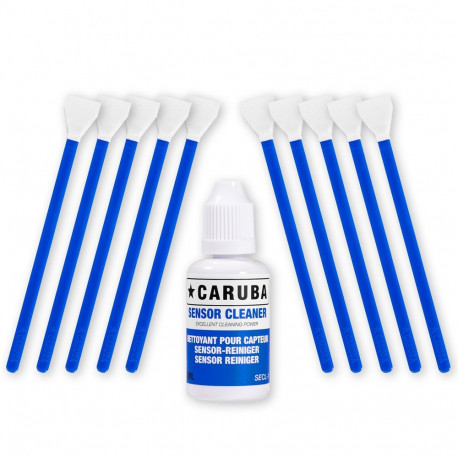 Caruba APS C Cleaning Swab Kit (10 swabs 16mm + cleaning fluid 30ml)