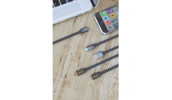 Allocacoc USB Kabel | microUSB Magnet Grijs