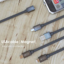 Allocacoc USB Kabel | microUSB Magnet Grijs