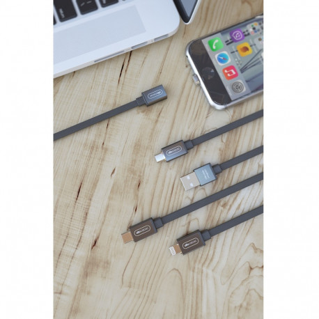 Allocacoc USB Kabel | Lightning Magnet Grijs