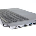 Caruba Duo Hub voor USB C Grijs