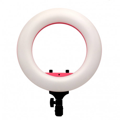 Caruba Round Vlogger 12 inch LED Set met Tas Roze