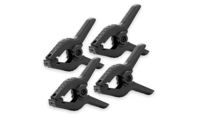 Caruba Achtergrond Klem Zwart Medium (4 stuks)