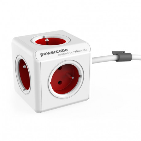 Allocacoc PowerCube Extended Rood 1,5m Kabel (FR)