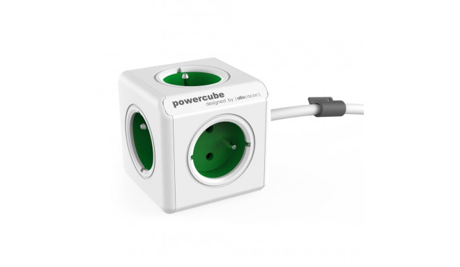 Allocacoc PowerCube Extended Groen 1,5m Kabel (FR)