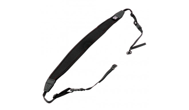 Caruba Camera Neckstrap extra lang + Quick release (Zwart + Rood)