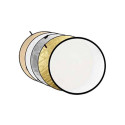 Caruba Reflectiescherm 5 in 1 Goud, Zilver, Zonnegeel, Wit, Transparant 80cm