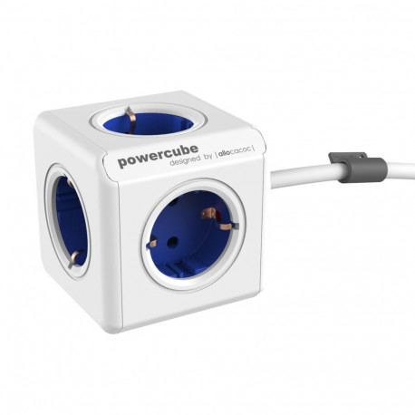 Allocacoc PowerCube Extended Blauw 1,5m Kabel