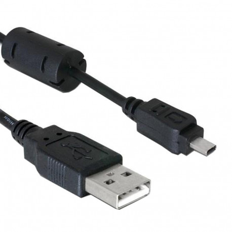 Caruba USB 2.0 | A Male Mini Male 8 pin (UC E6 voor Nikon) | 1 meter