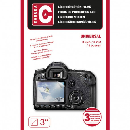 Caruba LCD Beschermfolie Universeel. 3,0"