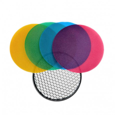 Godox filtrikomplekt Witstro Flash Color Grid Reflector Kit 120mm