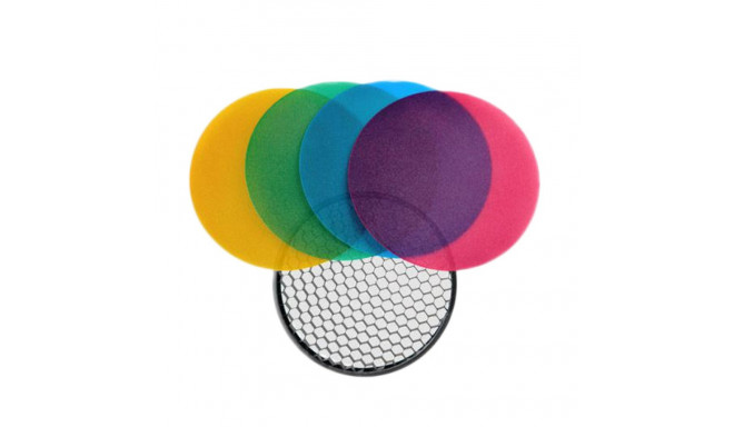 Godox filtrikomplekt Witstro Flash Color Grid Reflector Kit 120mm