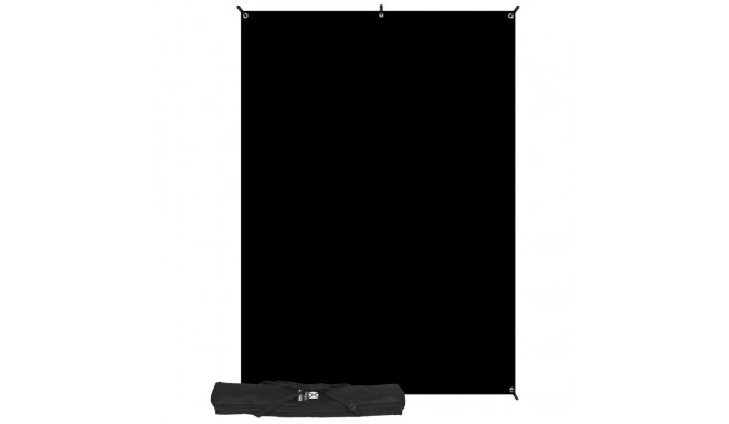 Westcott X Drop Kreukbestendige Achtergrond Kit Zwart (5' x 7')