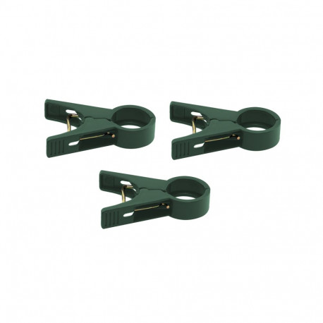 Plant tie clips 20mm GREEN, 20pcs.