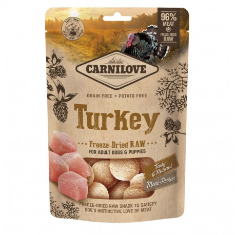 Carnilove freeze-dried treat Turkey for dogs 60g