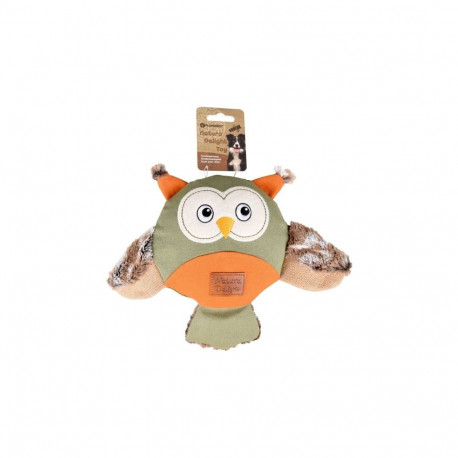 Flamingo soft toy Owl for dogs 24cm