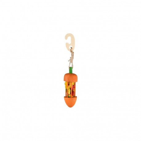 Flamingo toy Carrot for rodents 23cm