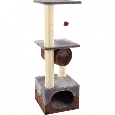Flamingo cat climbing tree Kangri5 grey/brown 35x35x102cm