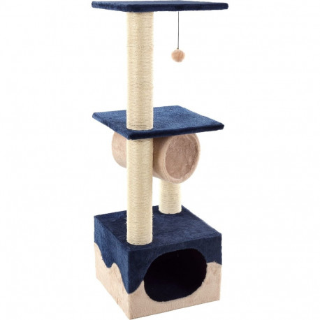 Flamingo cat climbing tree Kangri5 blue/beige 35x35x102cm