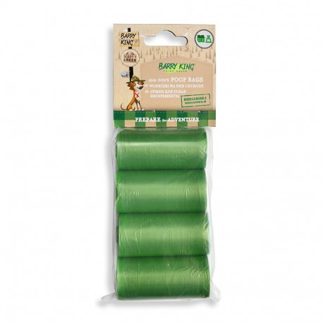 Barry King bio poo bags 4 rolls x 20 pcs
