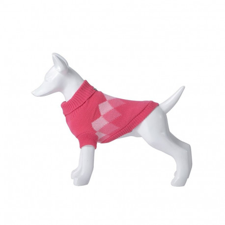 Freedog Rhombus pink sweater for dogs 15cm