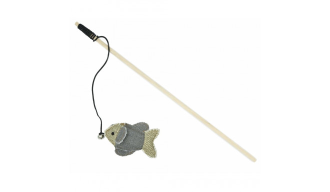 Barry King puidust õng kassile halli kalaga 10x6,5cm