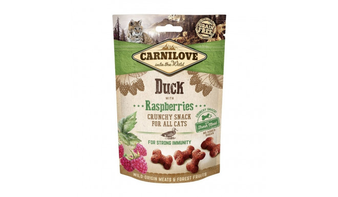 Carnilove Cat Snack Duck with Raspberries chewing treats for cats 50g