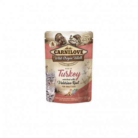 Carnilove Cat Pouch Turkey Valeriana food pouch for cats 85g