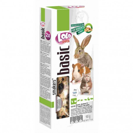 LoLo Pets Smakers treat sticks for rodents and rabbits with muesli 2 pcs 90g
