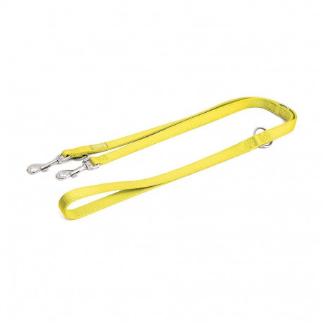 Freedog yellow nylon training belt for dogs 2x200cm