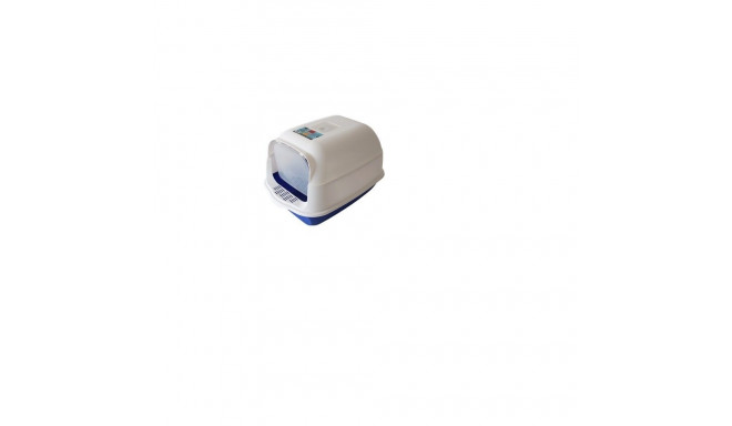 Bubu Pets closed blue cat toilet with scoop 50x35x33cm